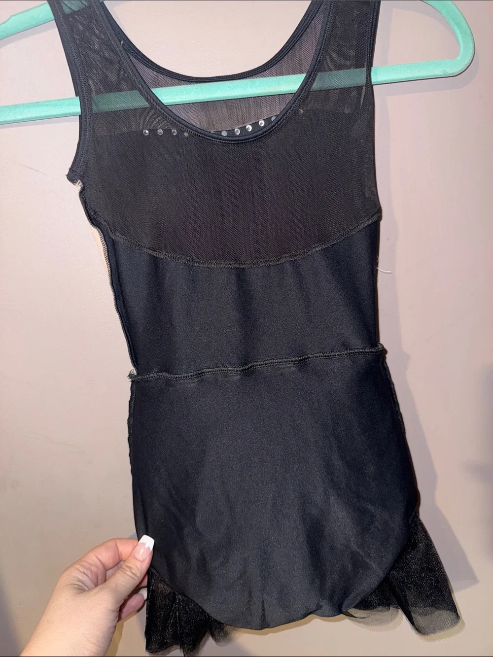 Black Tulle Girls Dance Ballet Costume Dress
